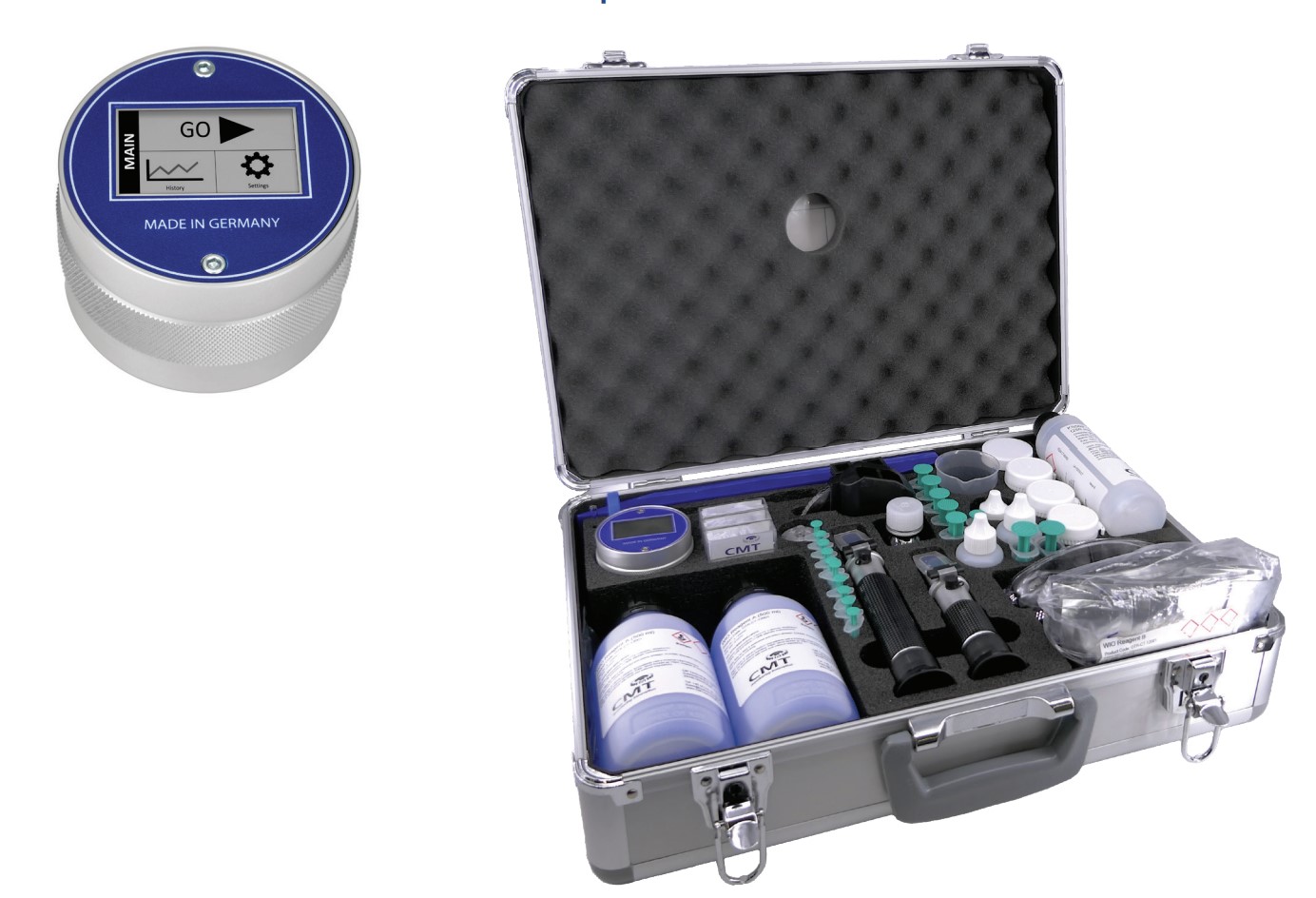 Kit Uji Lapangan DIGI - Air dalam Minyak, TBN, TAN, Zat Tidak Larut dan Perbandingan Viskositas